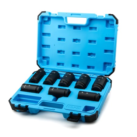 Capri Tools 3/4 in Drive Deep Impact Socket Set, SAE, 8 pcs 5-7000